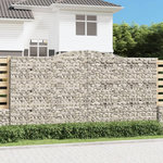 VIDAXL Paniers a gabions arques 6 pcs 400x30x200/220 cm Fer galvanise