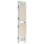 Voir la diapositive 3 : VIDAXL Cloison de separation 5 panneaux Creme 175x165 cm Tissu