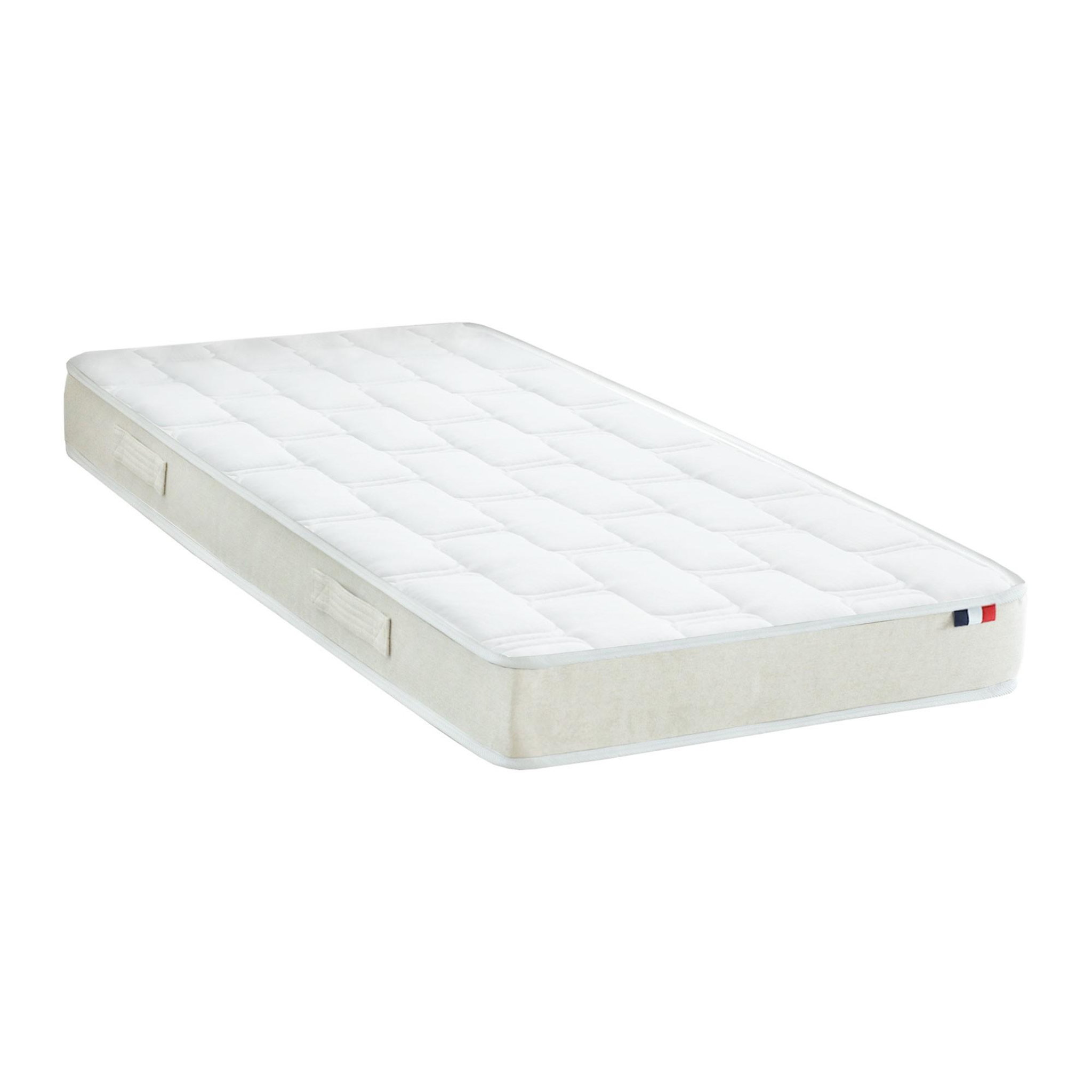 Voir la diapositive 5 : IDLITERIE Ensemble lit électrique relaxation à lattes chêne clair - Matelas 100% latex 5 zones 18 cm