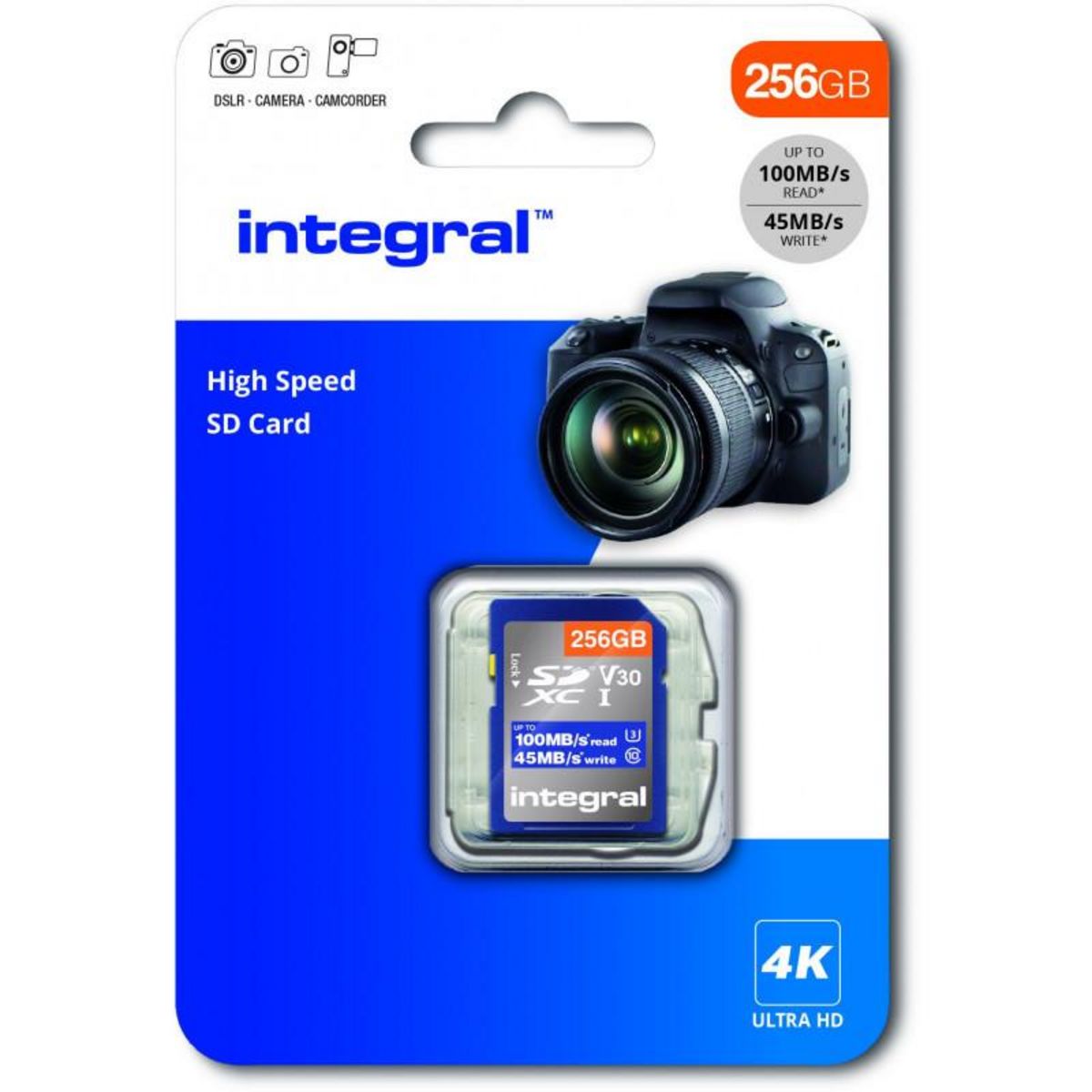 Integral CARTE MEMOIRE MICRO SD INTEGRAL INSDX256G-100V30