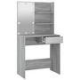 Voir la diapositive 4 : VIDAXL Coiffeuse avec LED Sonoma gris 74,5x40x141 cm