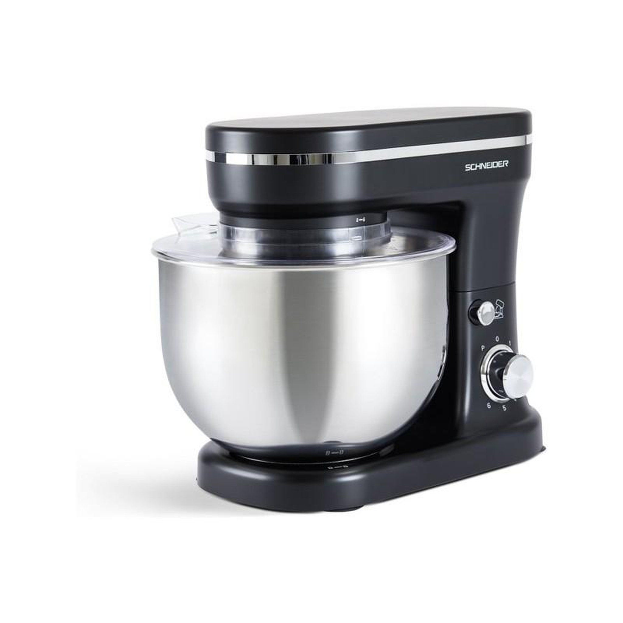 Voir la diapositive 4 : SCHNEIDER Robot Pâtissier Noir 5l Scfp2512b Schneider