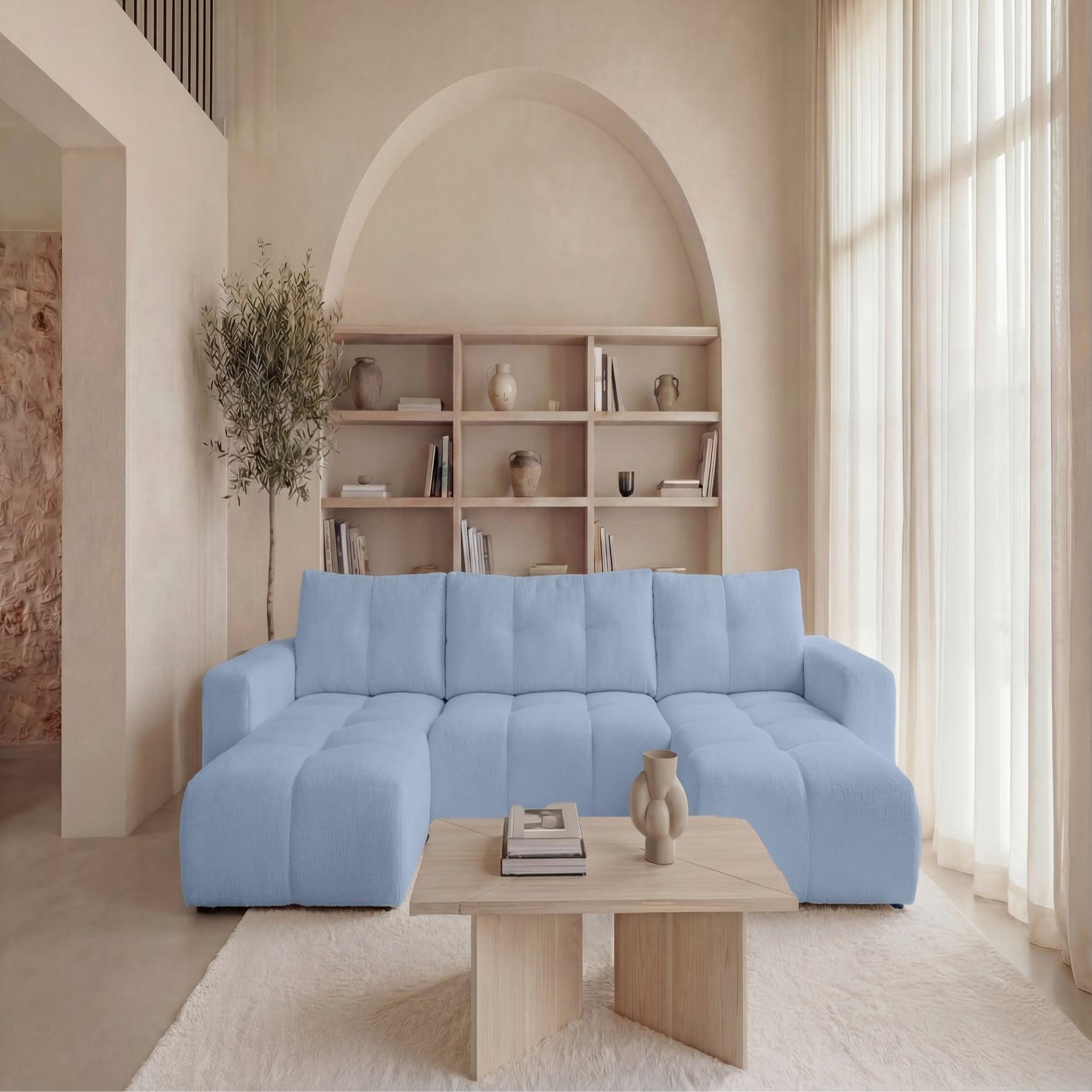 Voir la diapositive 3 : CASANOVA PARIS Constance - canapé panoramique tissu chenille