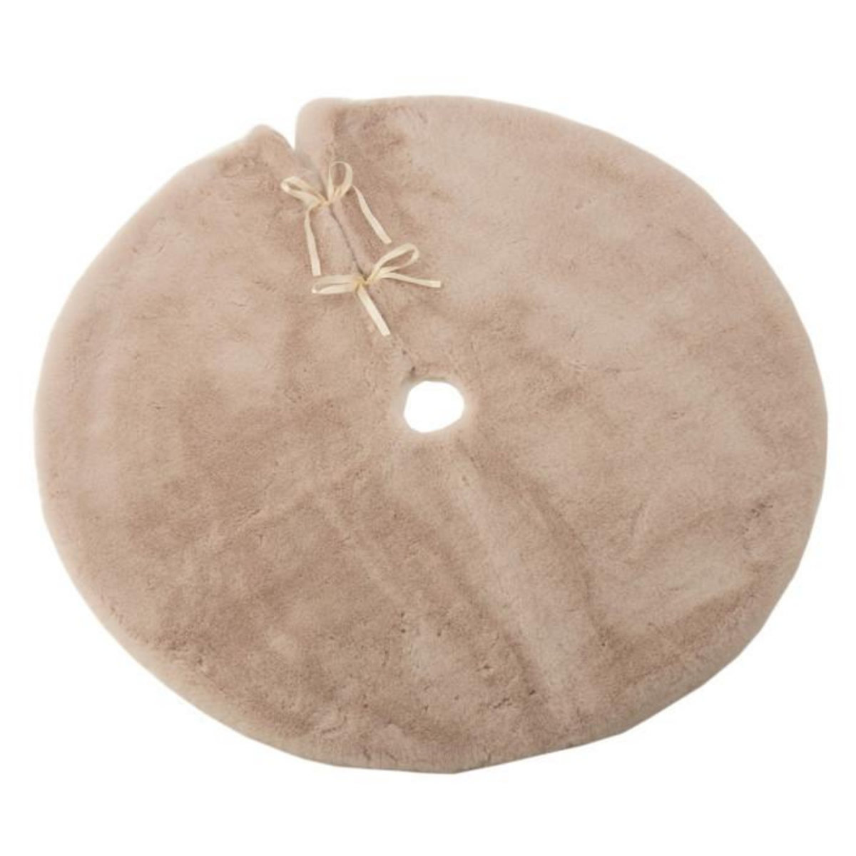Paris Prix Cache-Pied pour Sapin  Rond  90cm Beige