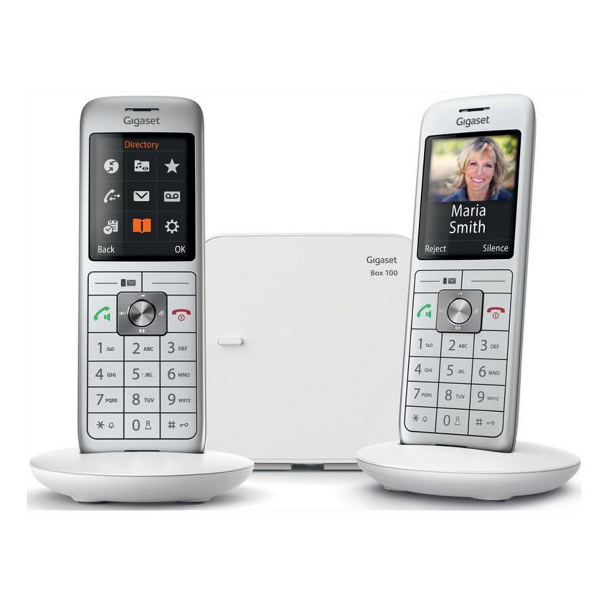 GIGASET Téléphone sans fil duo dect blanc avec répondeur - gigacl660aduoblanc