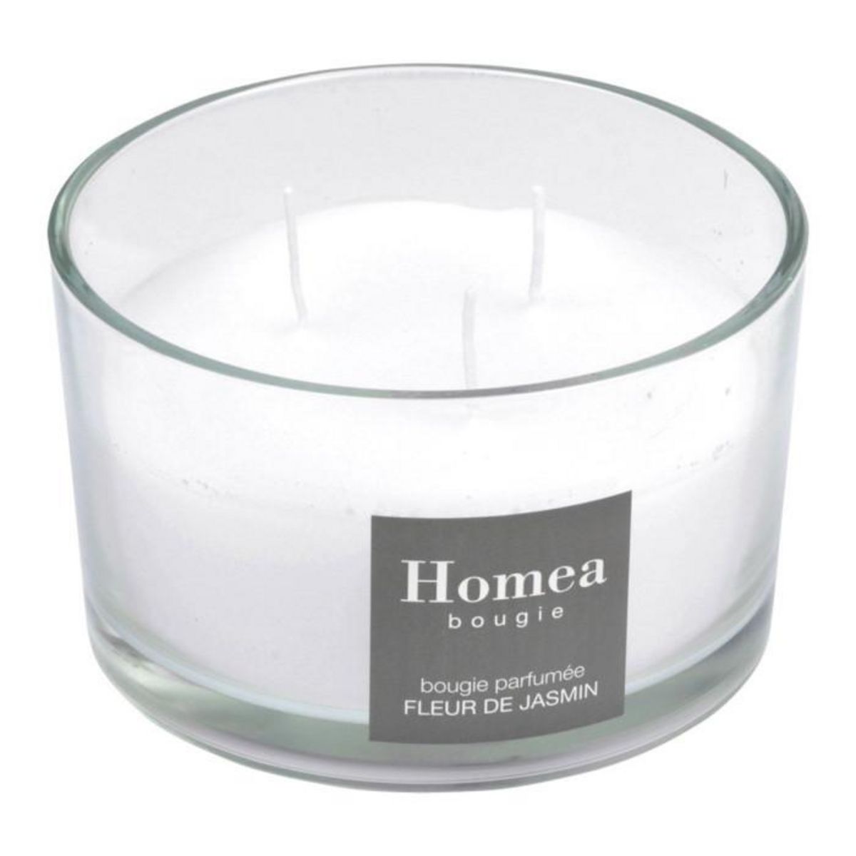 Paris Prix Bougie Parfumée 3 Mèches  Essentiel  13cm Jasmin