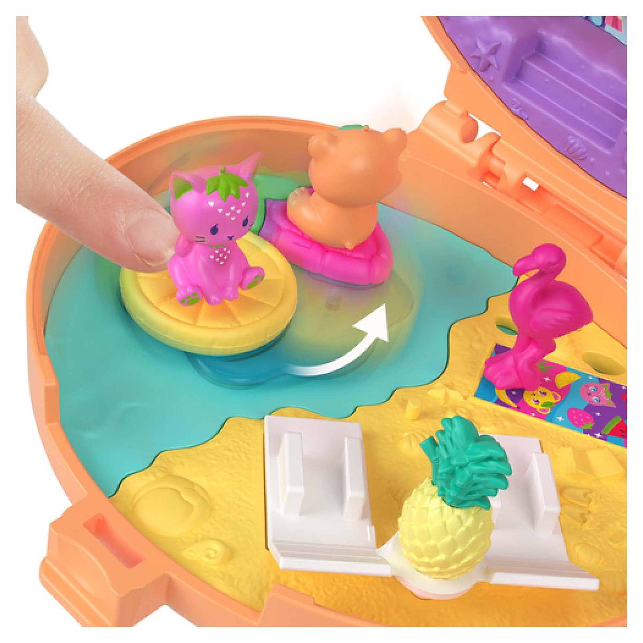 Voir la diapositive 5 : MATTEL Polly Pocket – Coffret Ourson Tout Doux