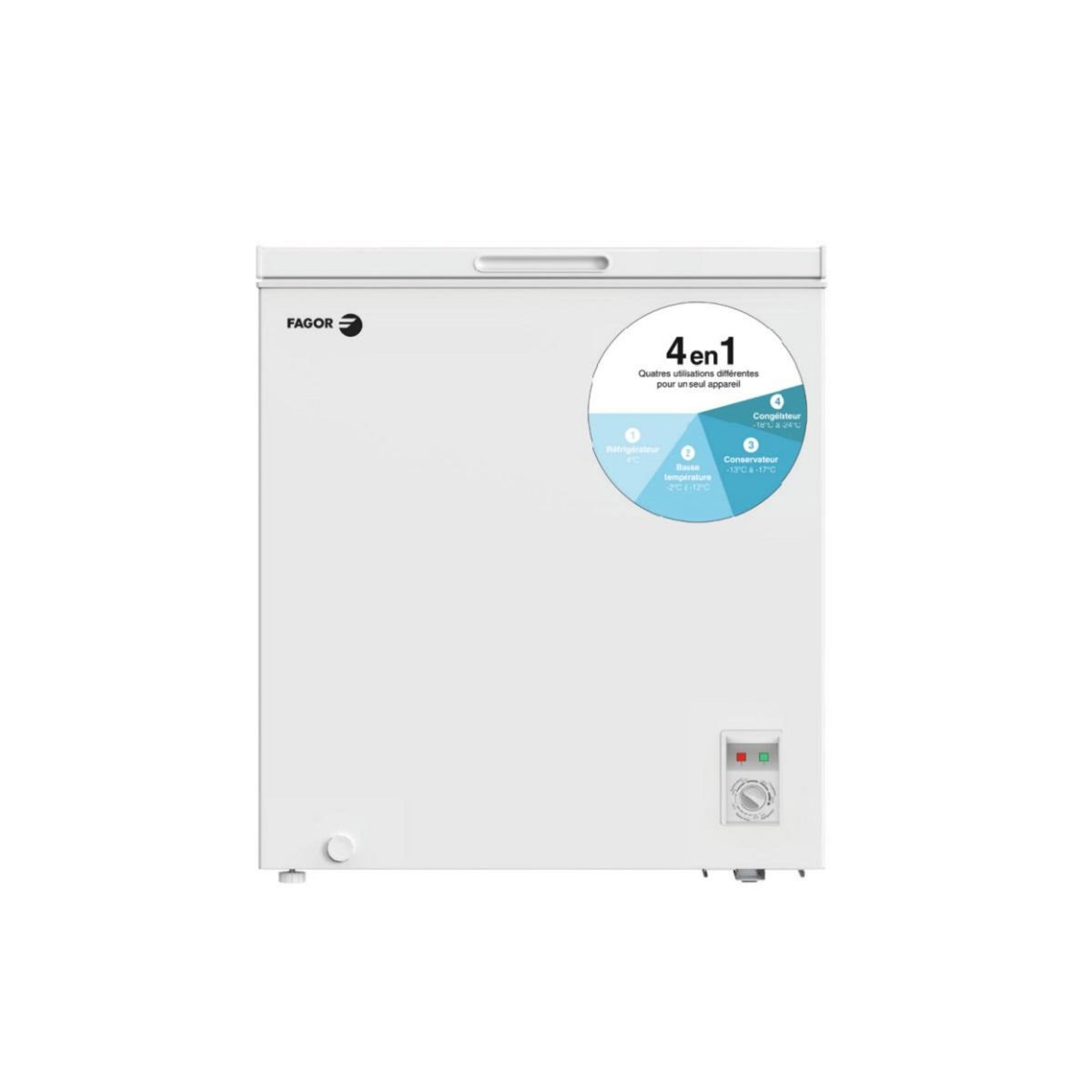 Fagor Congélateur coffre 88cm 199l blanc - FCC200ME