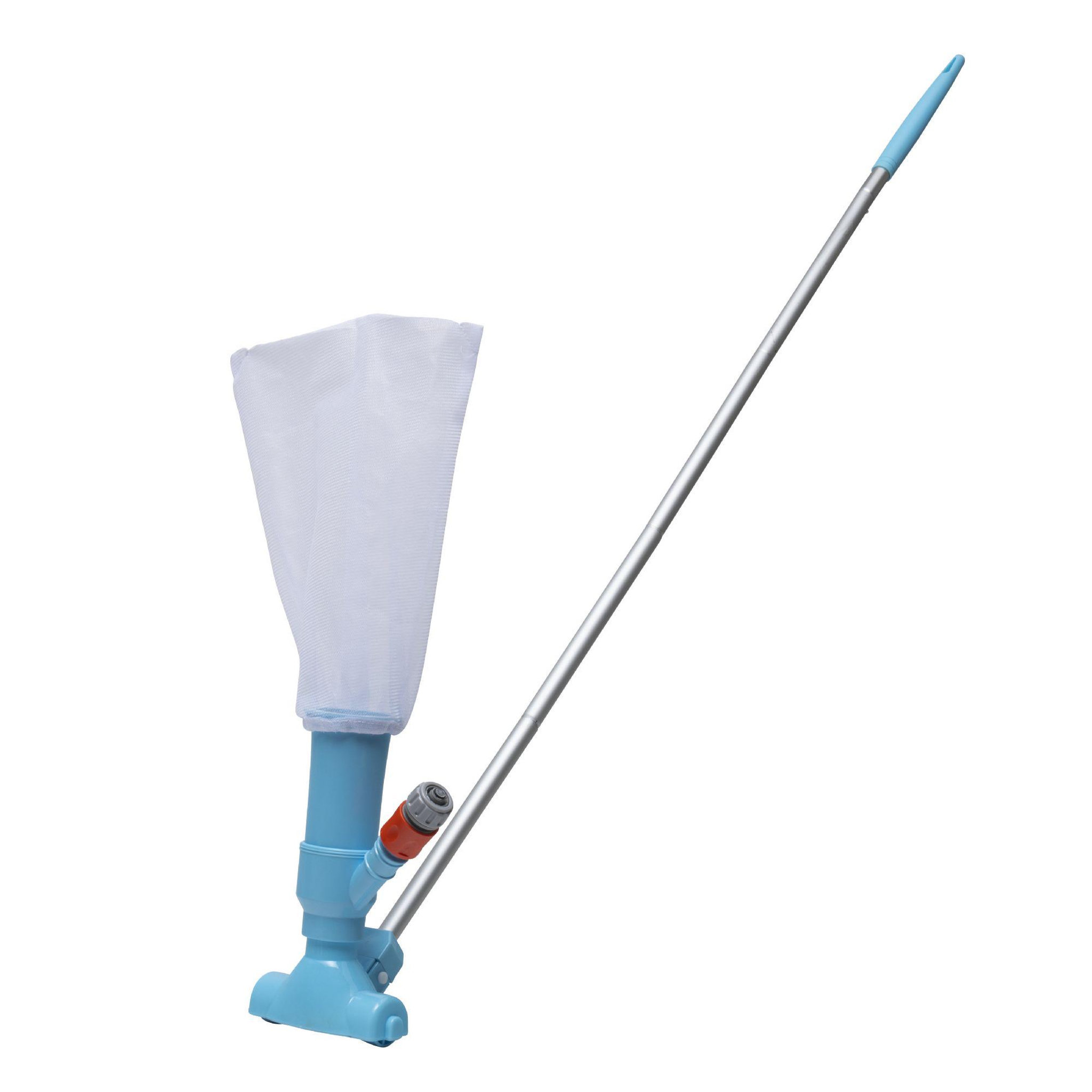 Voir la diapositive 1 : WERKAPRO Aspirateur piscine WERKA PRO avec filet et manche aluminium 1,5m