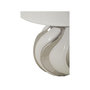 Voir la diapositive 2 : Paris Prix Lampe à Poser en Céramique  Shiney  42cm Blanc & Argent