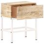 Voir la diapositive 2 : VIDAXL Table de chevet 40x30x50 cm Bois de manguier massif