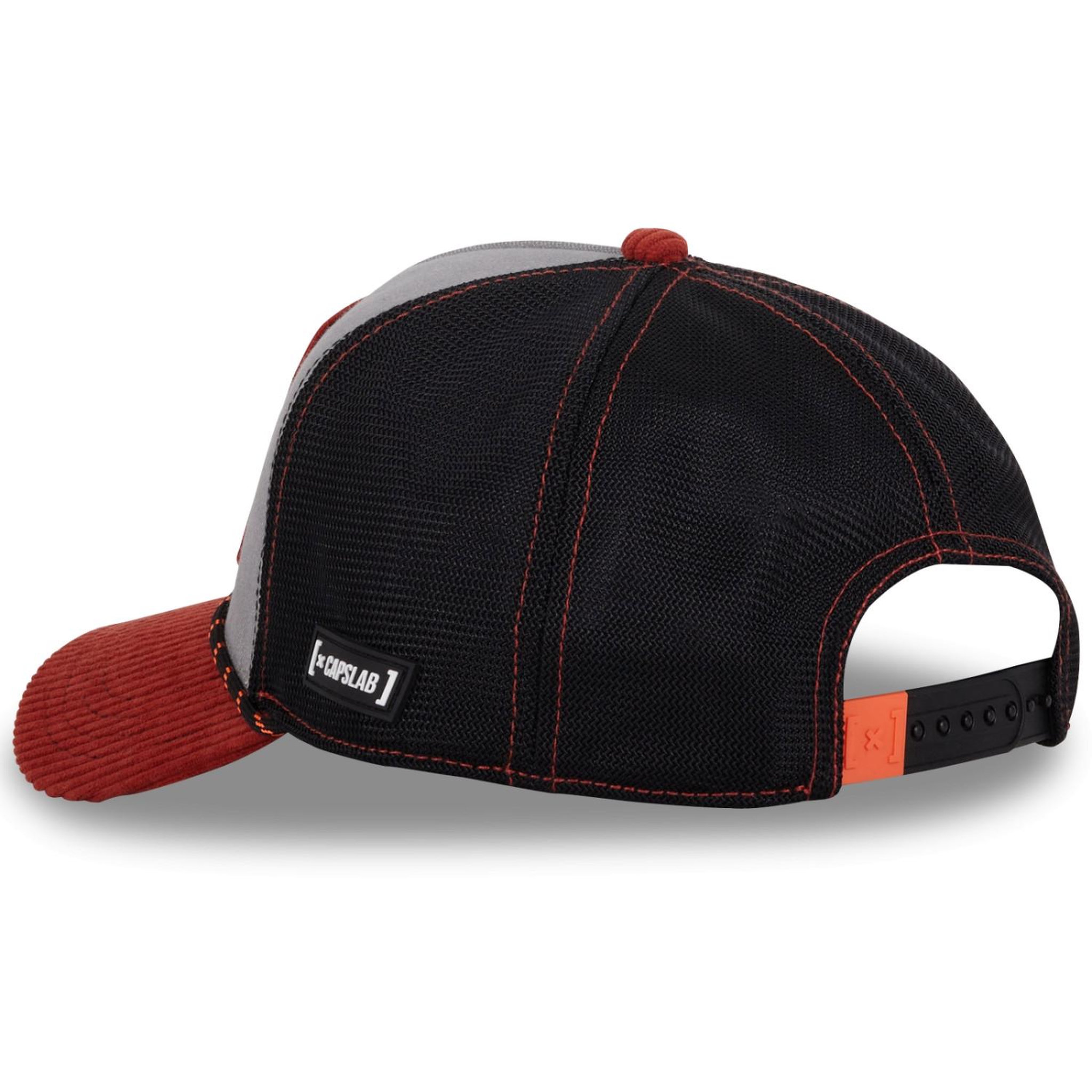 Voir la diapositive 5 : CAPSLAB Casquette homme trucker en denim et velours looney  tunes yosemite sa