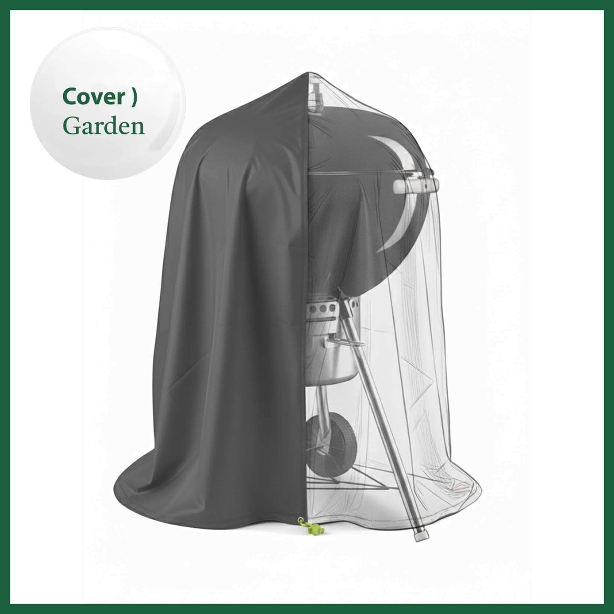 Voir la diapositive 4 : Jardiline Housse cover garden barbecue rond