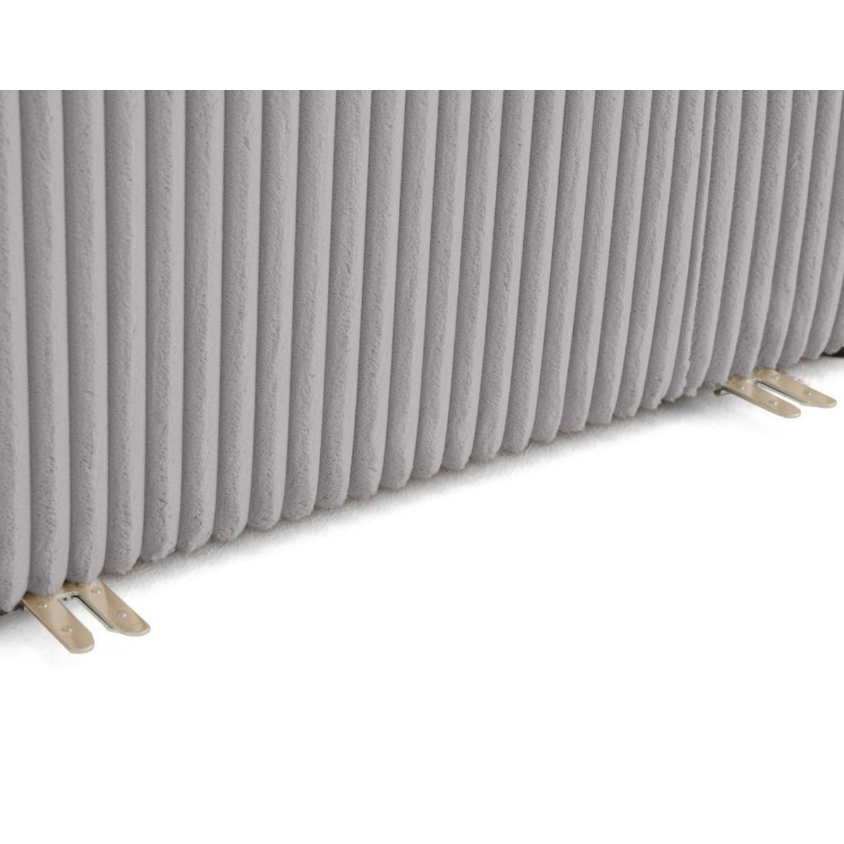 LISA DESIGN Victoire - module d'assise méridienne gauche en velours côtelé grosses côtes