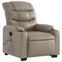 Voir la diapositive 4 : VIDAXL Fauteuil inclinable de massage electrique cappuccino similicuir