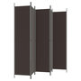 Voir la diapositive 5 : VIDAXL Cloison de separation 5 panneaux Marron 250x220 cm Tissu