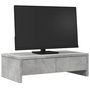 Voir la diapositive 3 : VIDAXL Support de moniteur avec tiroirs gris béton bois d ingénierie