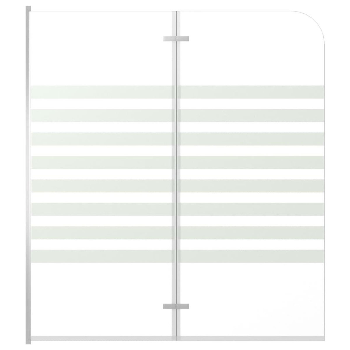 VIDAXL Enclos de bain 120x140 cm Verre trempe Rayures