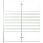 Voir la diapositive 1 : VIDAXL Enclos de bain 120x140 cm Verre trempe Rayures