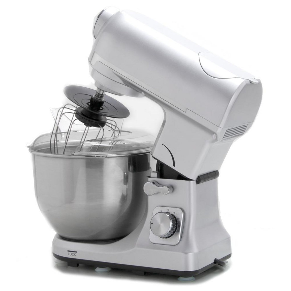 Robby Robot multifonctions 5l 1000w silver avec hachoir et blender 1,5l en verre - robimix silver