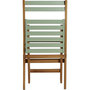 Voir la diapositive 7 : GARDENSTAR Salon de jardin - 2 places - Acacia - Vert d'eau - POBOIS