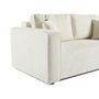 Voir la diapositive 6 : BEST MOBILIER Topaze - canapé droit 2 places - en tissu velours relief