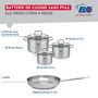 Voir la diapositive 2 : ELO Ensemble de 1 Poêle de cuisson 24 cm et 3 faitouts 14, 16 et 20 cm Elo Profi Citrin