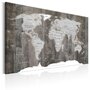 Paris Prix Tableau Imprimé  World Map : Wooden World 