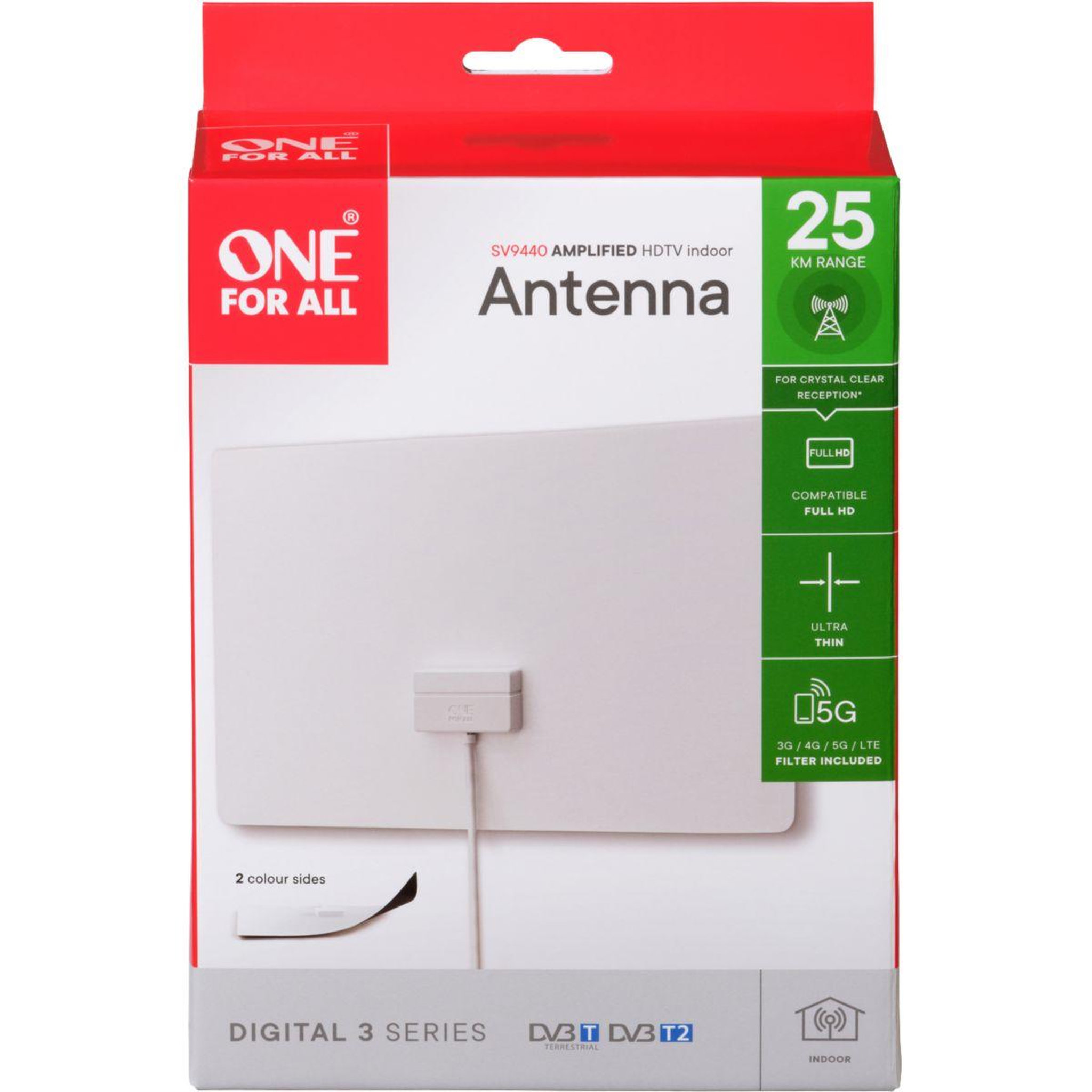 Voir la diapositive 4 : One For All Antenne intérieure sv9440 filtre 5g