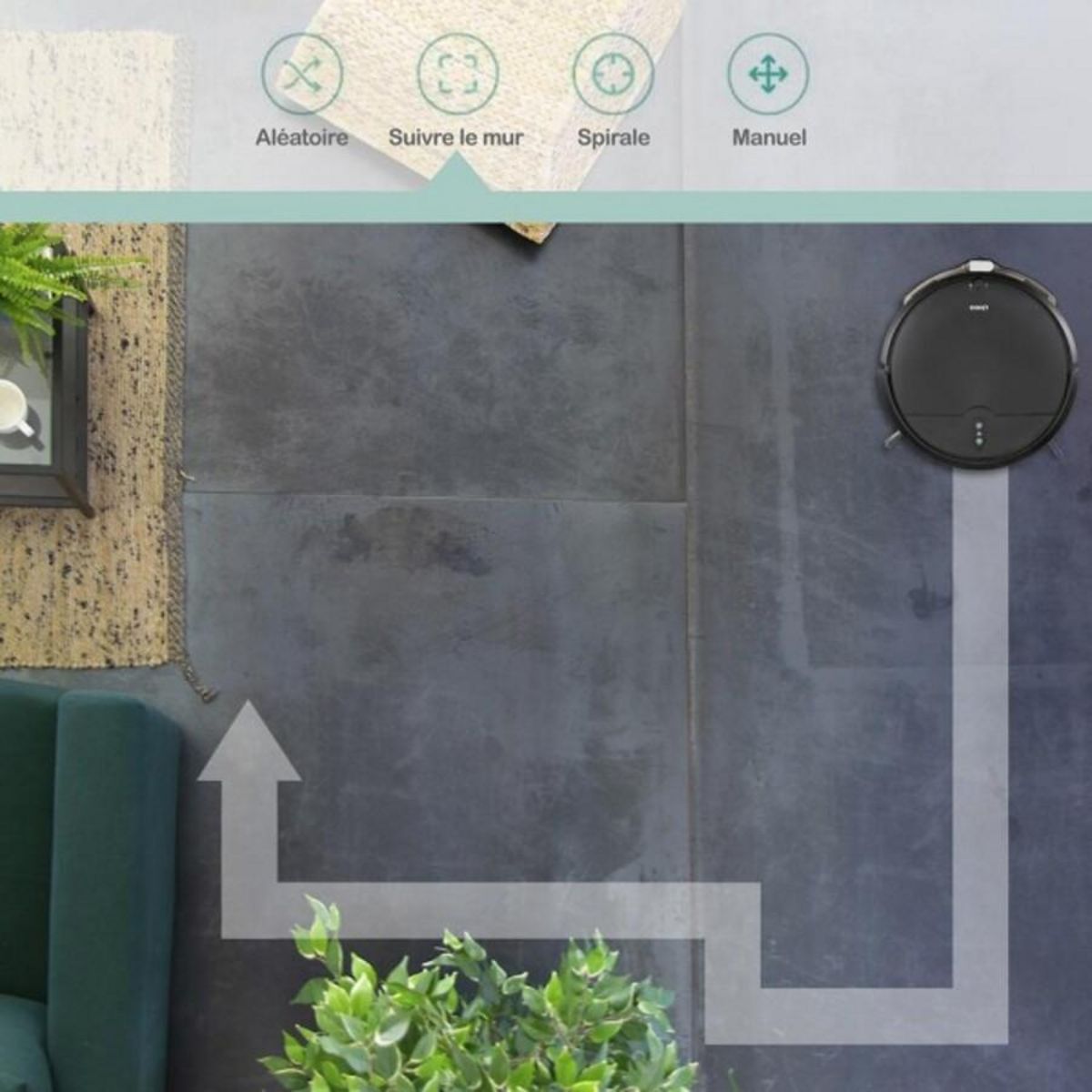 LIVOO Aspirateur robot laveur connecté - DOH145