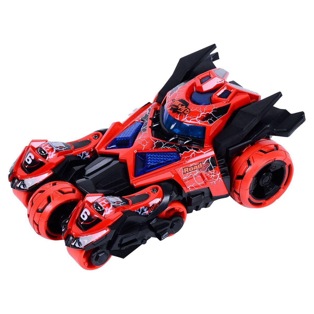 One Two Fun Moto catapulte en métal 3 en 1 avec lumières et musique