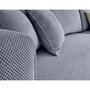 Voir la diapositive 4 : BEST MOBILIER Topaze - canapé d'angle réversible - 4 places - convertible avec coffre - en velours texturé