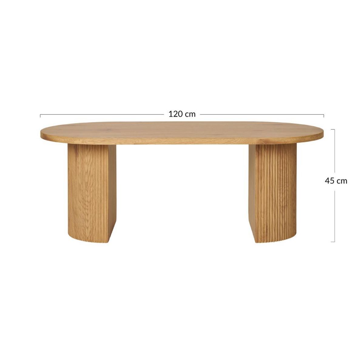 LISA DESIGN Oliva - table basse - effet bois - 120 cm