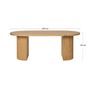 Voir la diapositive 6 : LISA DESIGN Oliva - table basse - effet bois - 120 cm