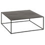 Voir la diapositive 1 : Paris Prix Table Basse Carrée en Métal  Lovra  80cm Noir