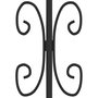 Voir la diapositive 5 : VIDAXL Cloture de jardin avec sommet de lance Noir 115 cm