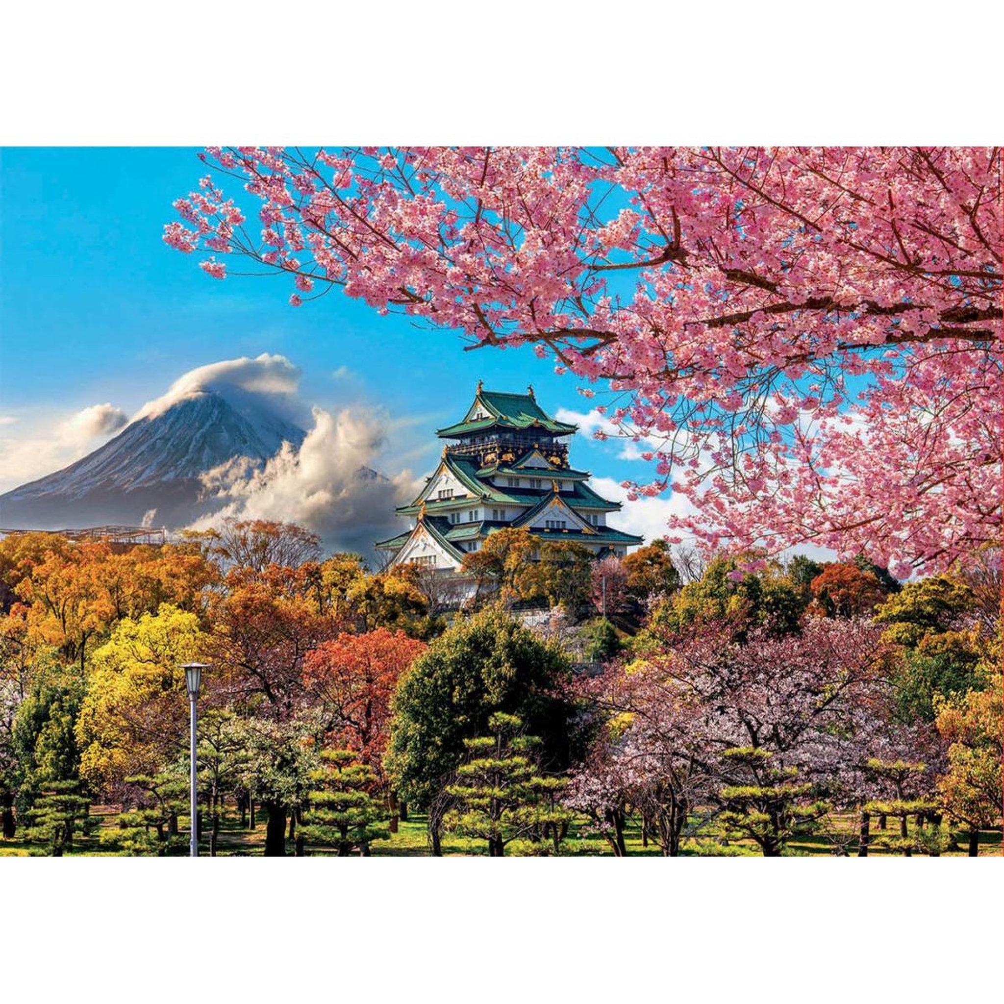 Voir la diapositive 2 : EDUCA Puzzle 2000 pcs Chateau d Osaka - Japon