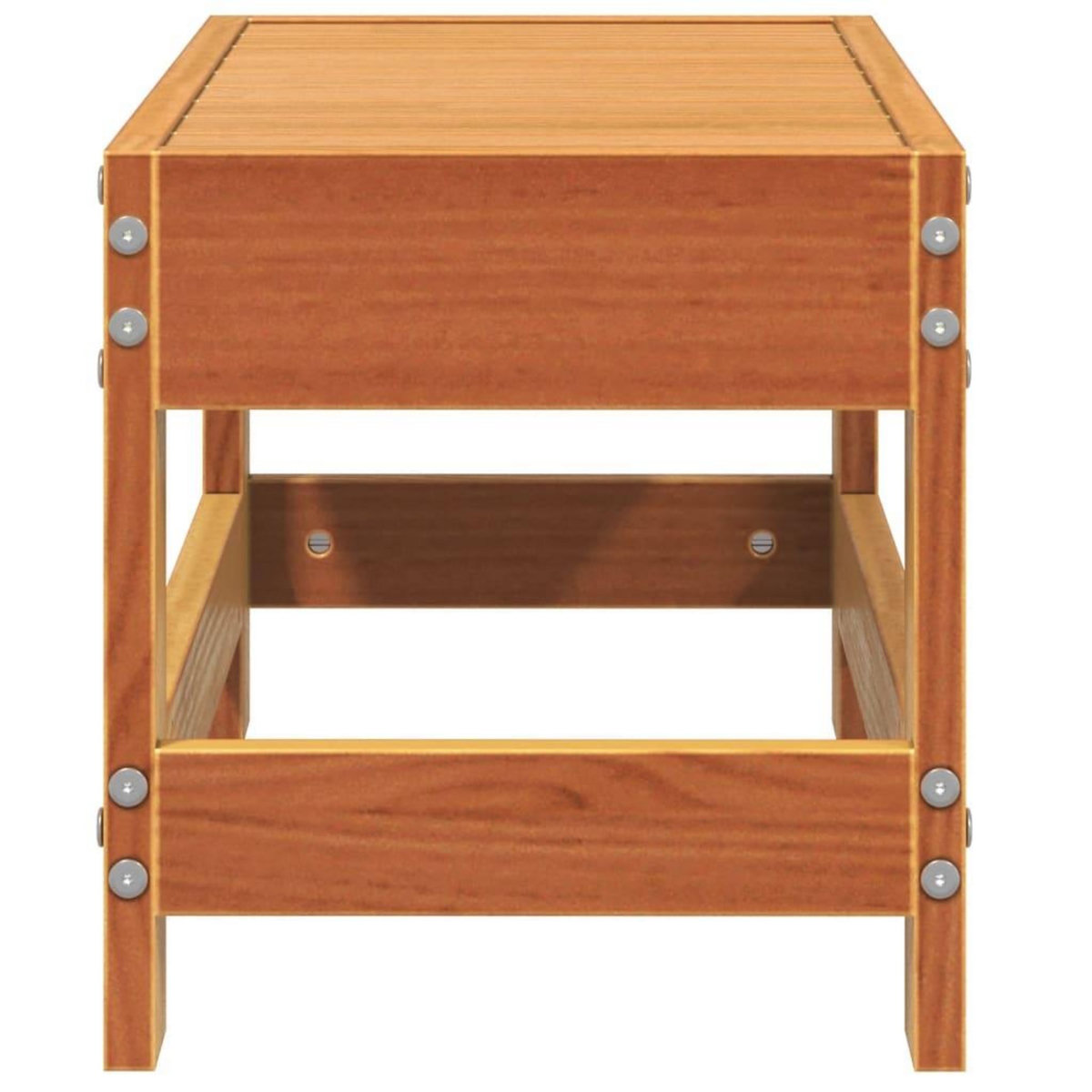 VIDAXL Repose-pied de jardin cire marron 62x30x32 cm bois pin massif