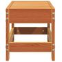 Voir la diapositive 5 : VIDAXL Repose-pied de jardin cire marron 62x30x32 cm bois pin massif