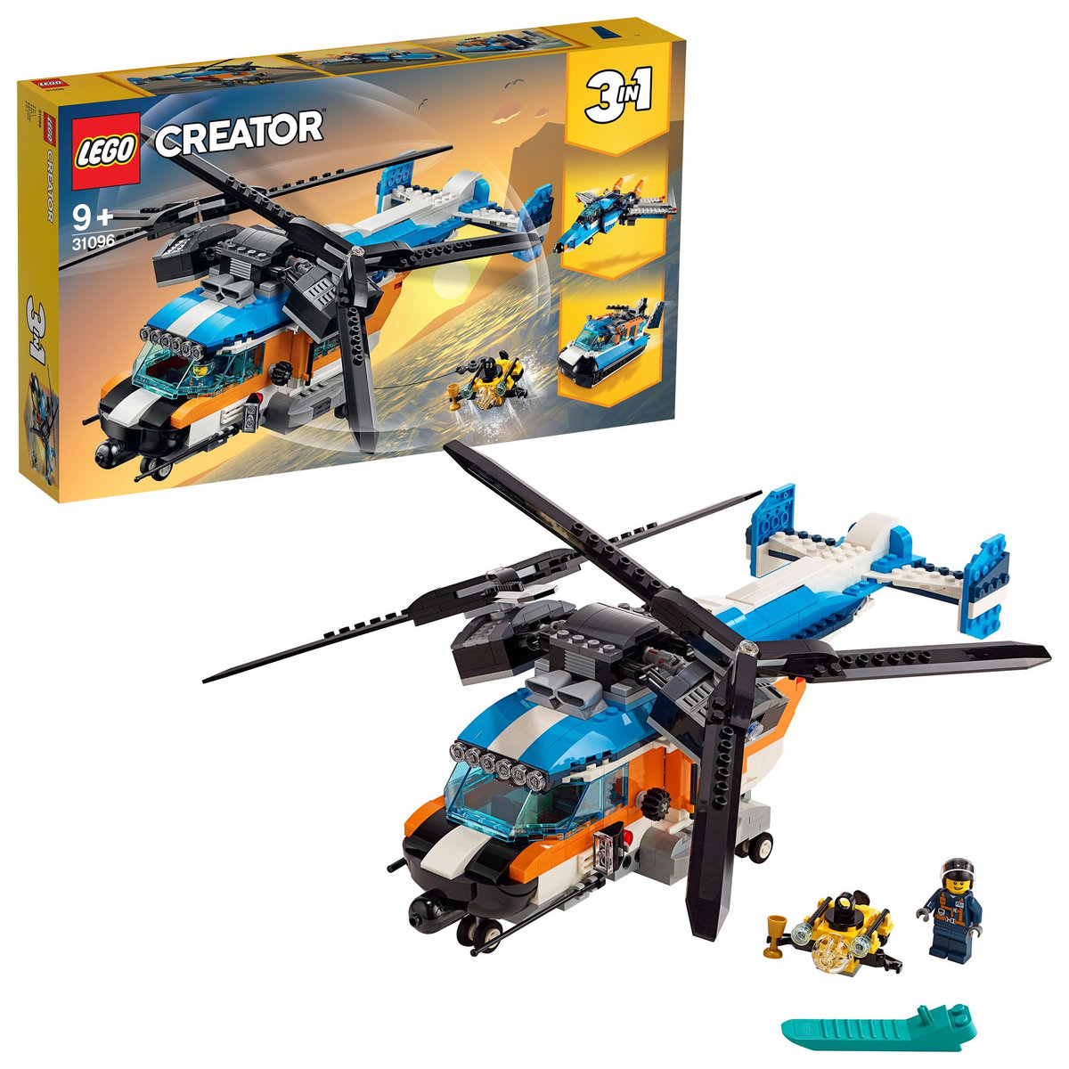 LEGO Creator 31096 - L'hélicoptère à double hélice
