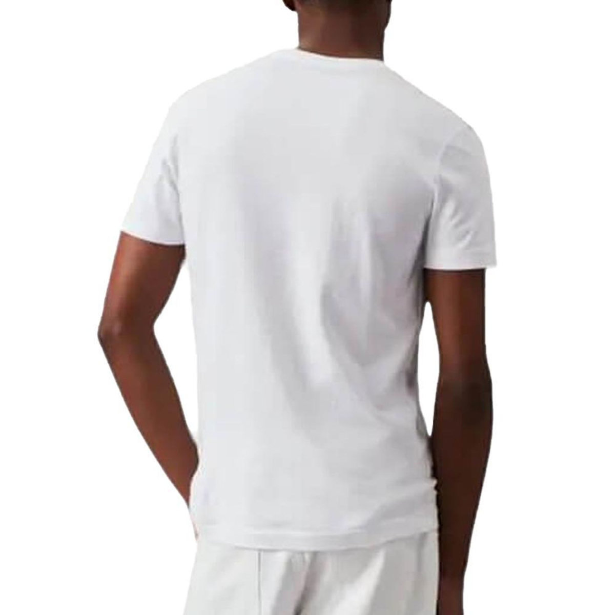 CALVIN KLEIN JEANS T-Shirt Blanc Homme Calvin Klein Jeans Essential Slim