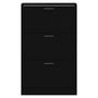Voir la diapositive 4 : VIDAXL Armoire a chaussures Noir 63x24x103 cm Bois d'ingenierie