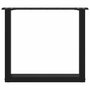 Voir la diapositive 5 : VIDAXL Pieds de table basse forme de U 2 pcs noir 50x(42-43) cm acier