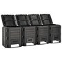 Voir la diapositive 2 : VIDAXL Composteur de jardin Noir 1600 L