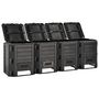 Voir la diapositive 2 : VIDAXL Composteur de jardin Noir 1600 L