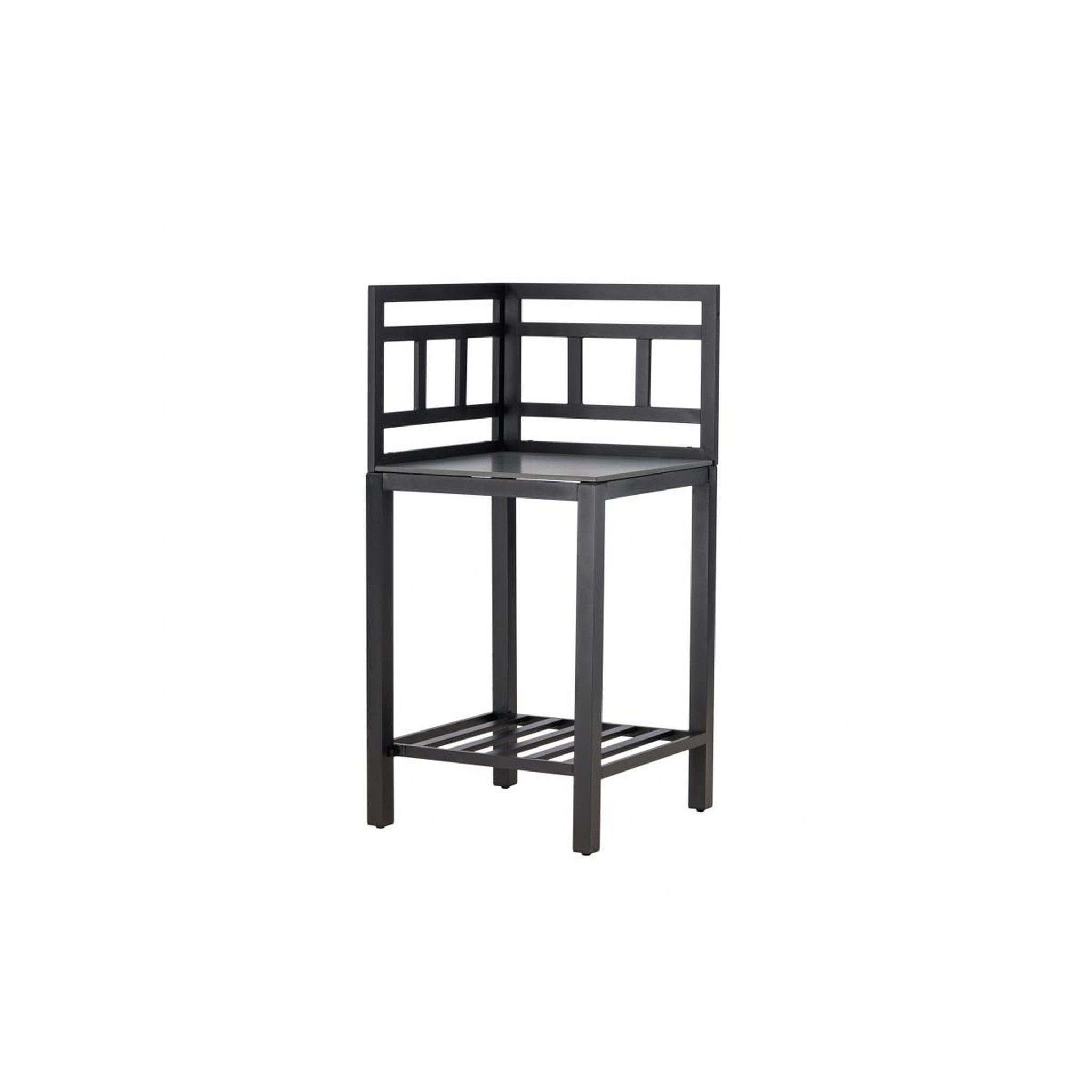 Voir la diapositive 3 : Paris Prix Meuble d'angle cuisine d'extérieur  alicante  128cm noir