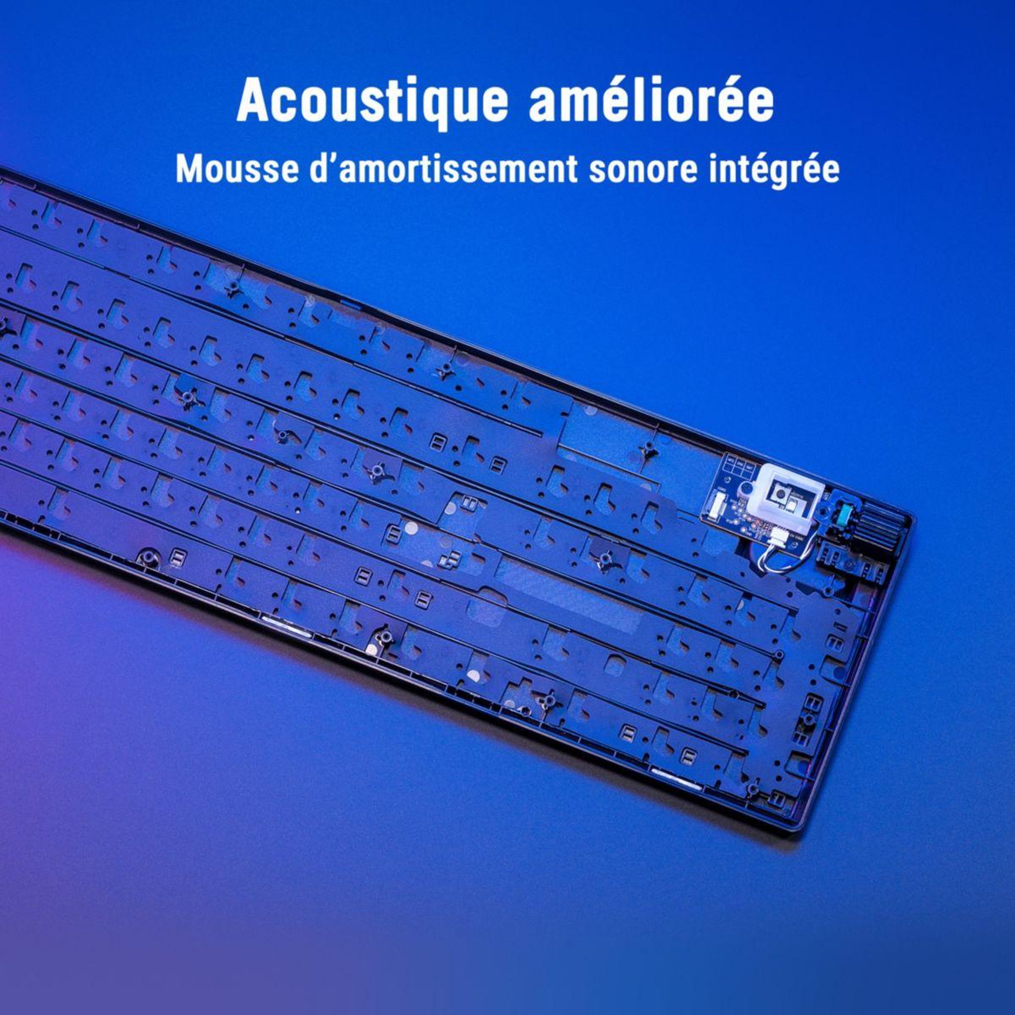 Voir la diapositive 3 : ASUS Clavier gamer sans fil rog strix scope ii 96 wireless blanc
