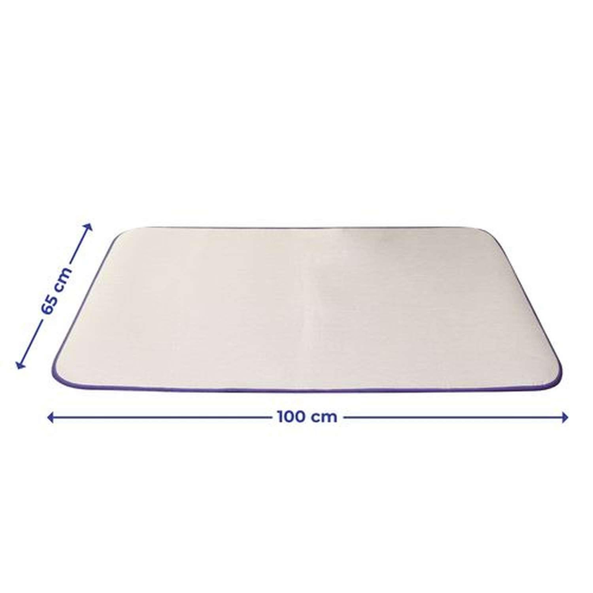 Voir la diapositive 3 : Wenko Nappe de repassage - longueur 100 cm x largeur 65 cm - gris