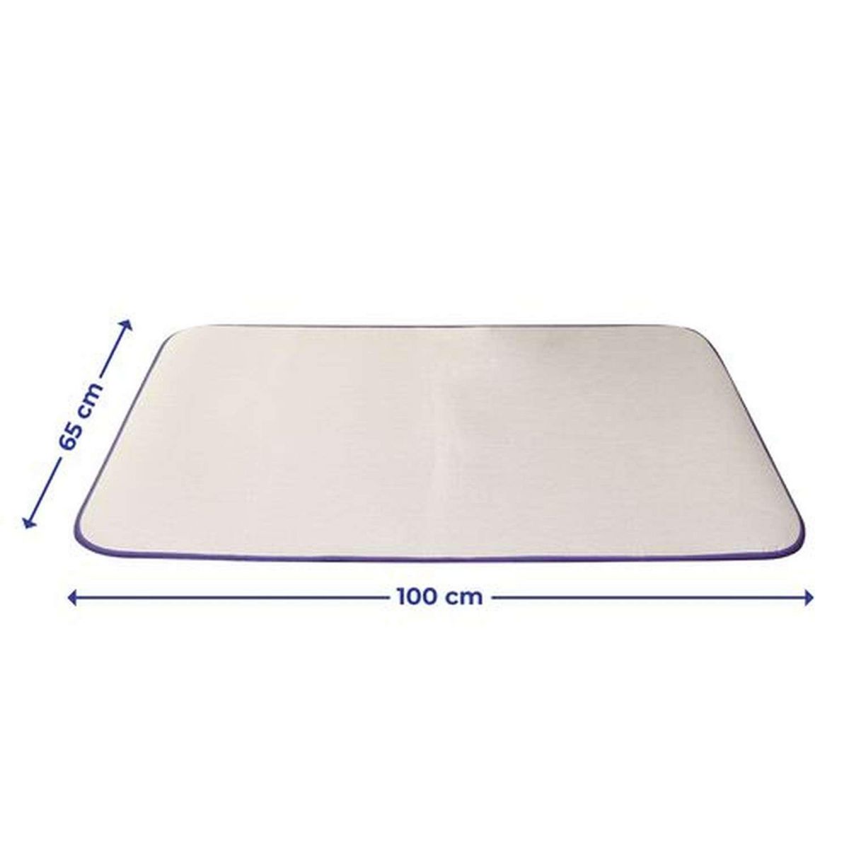 Wenko Nappe de repassage - Longueur 100 cm x Largeur 65 cm - Gris