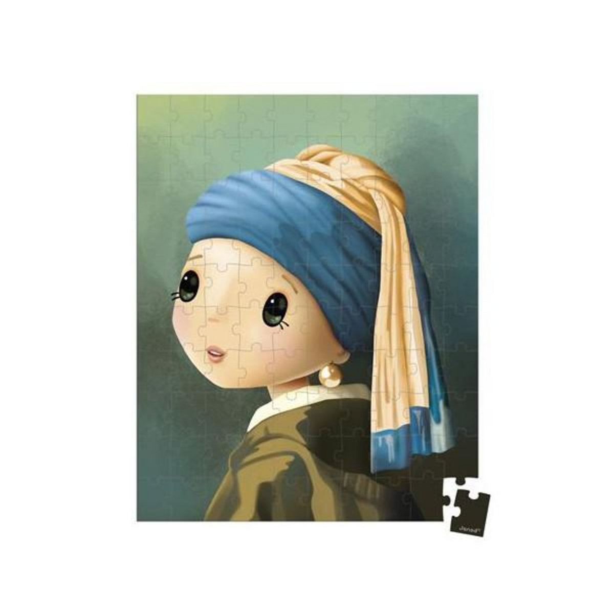 Juratoys - Janod Puzzle 100 pièces Janod Inspiré de Vermeer avec poster